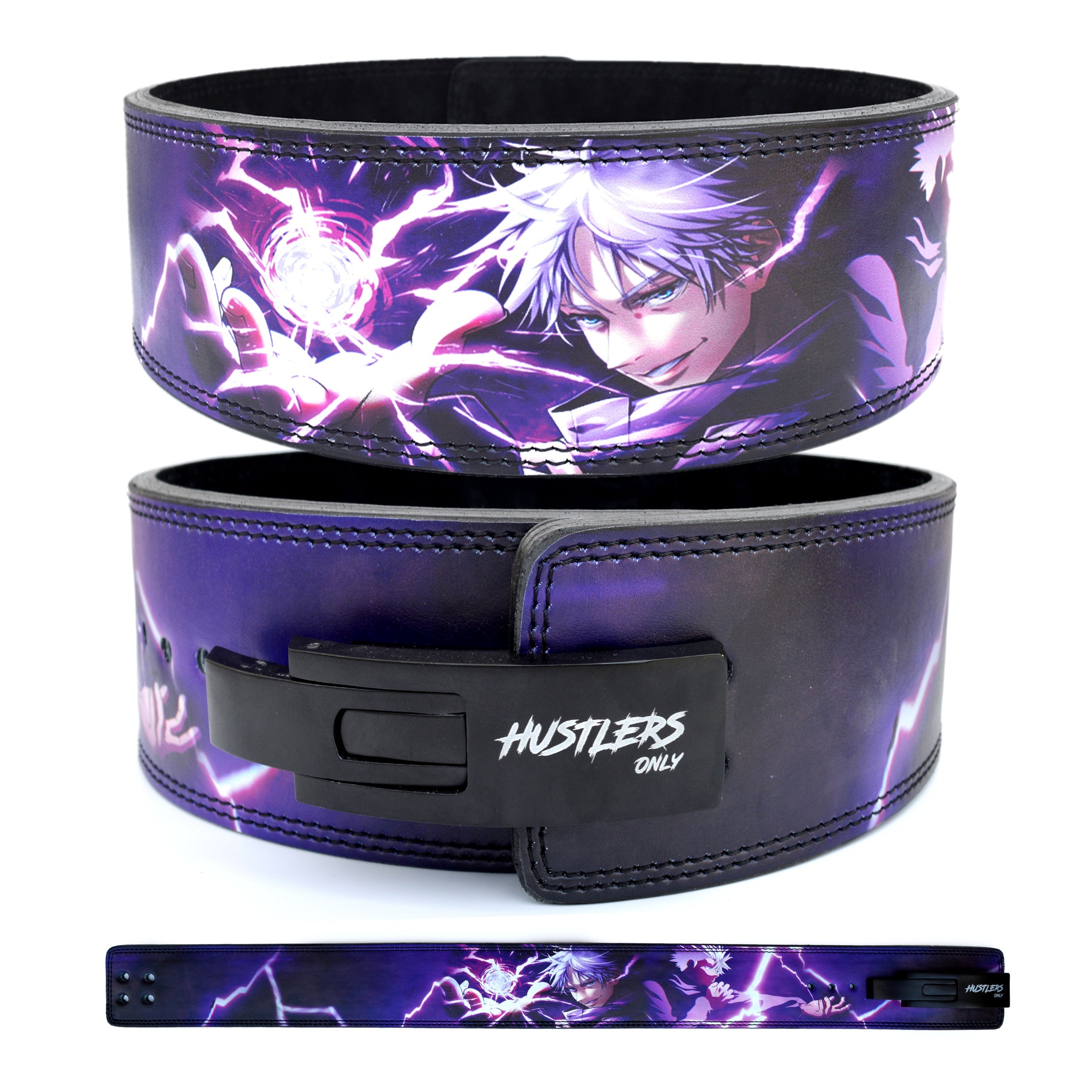 Anime Weight Lifting Action Lever Belt (Inspirit Purple)