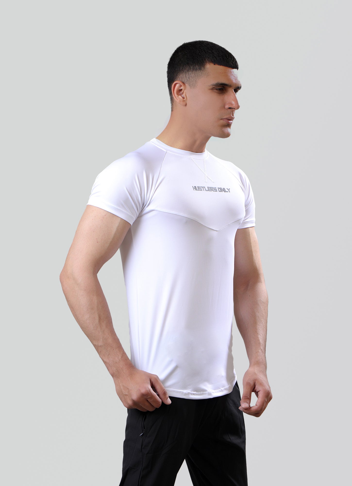 Ace Dryflex White T-shirt for Workout | HustlersOnlyUK