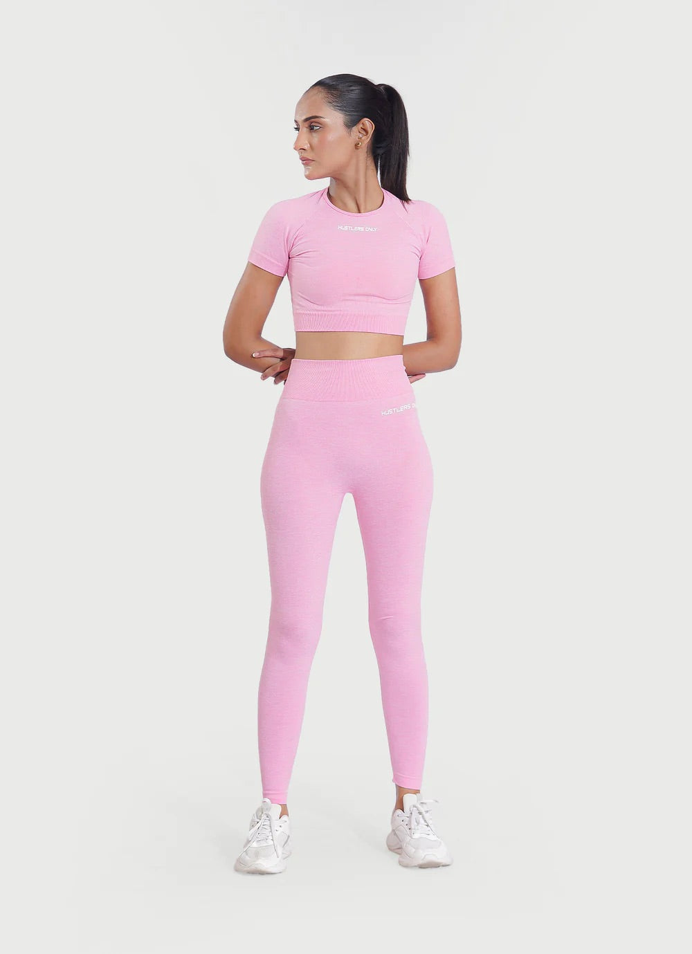 Baby Pink Activate Sports Top For Women | HustlersOnlyUK