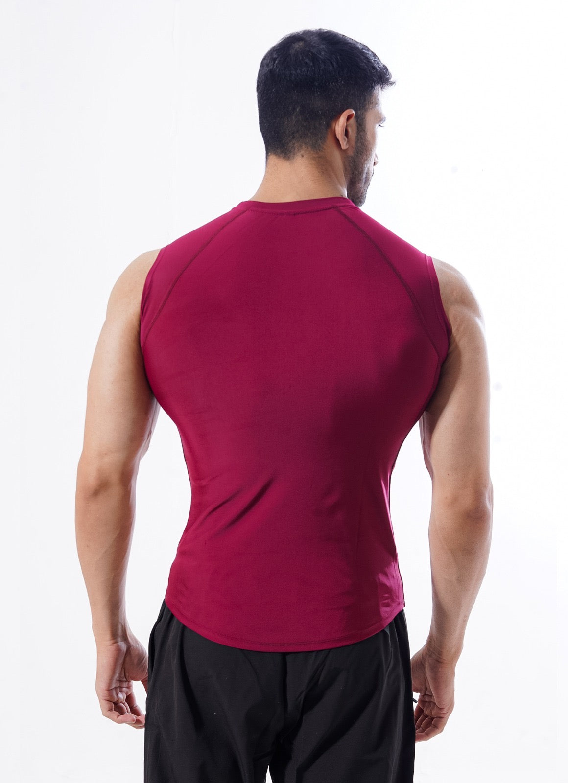 Apex Compression Cut Offs - Burgundy