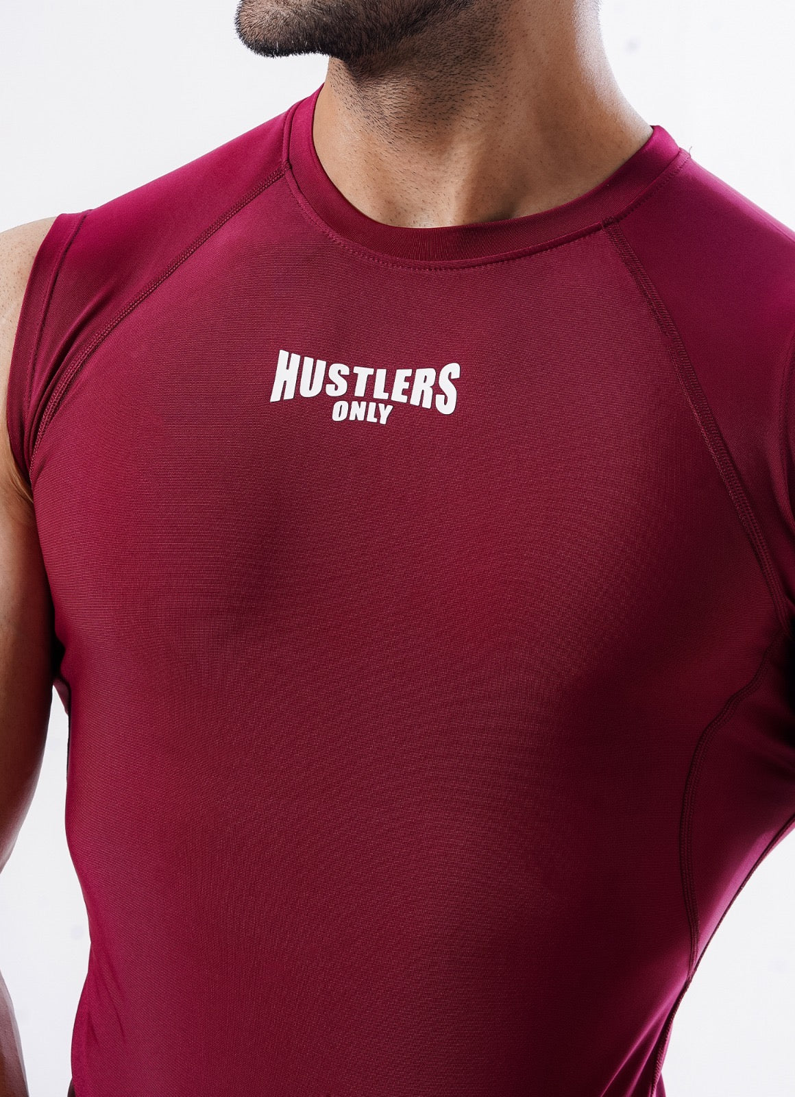 Apex Compression Cut Offs - Burgundy