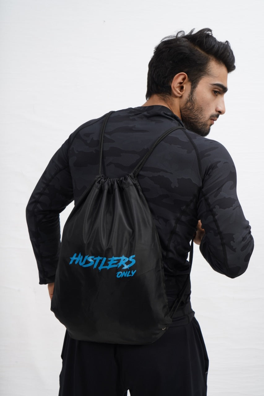 DrawString Bag Black | HustlersOnlyUK