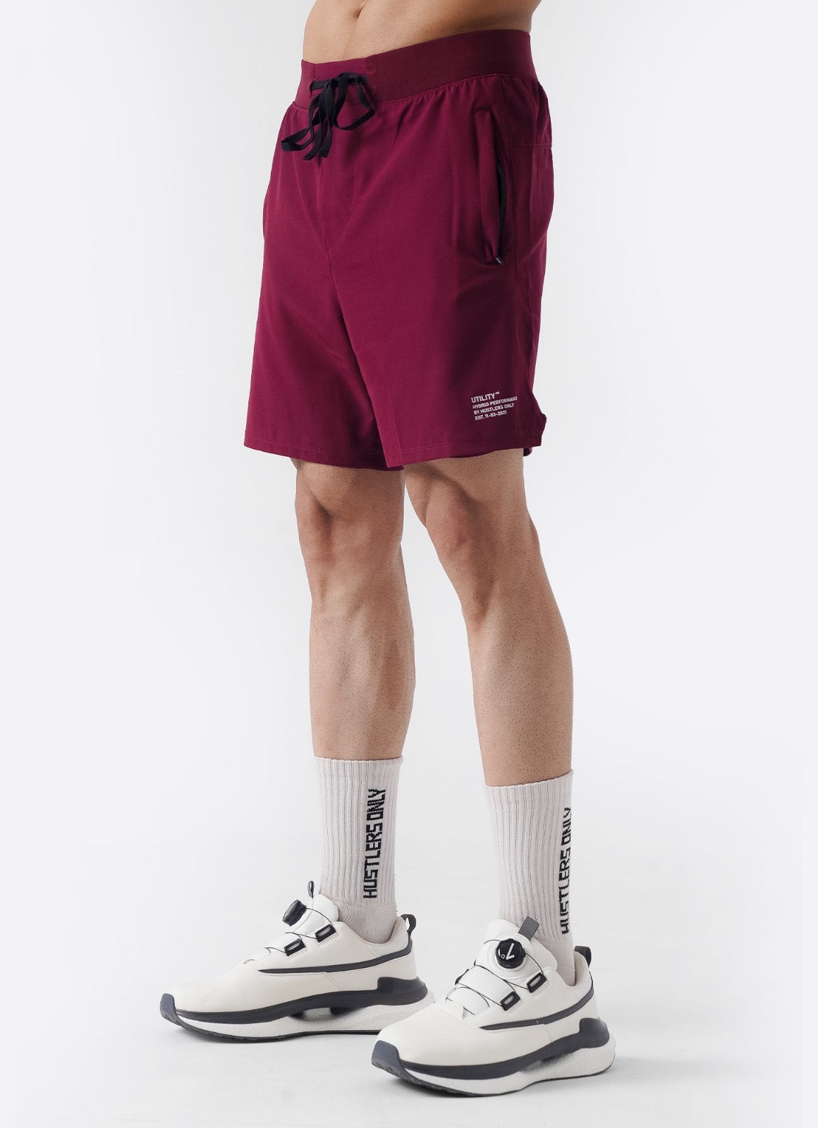 Utility Shorts - Maroon