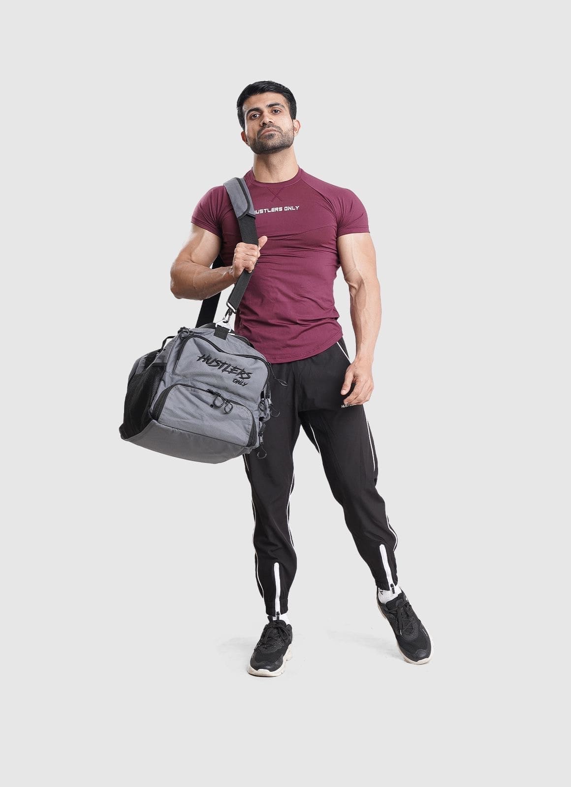 Gray Duffel Bag | HustlersOnlyUK