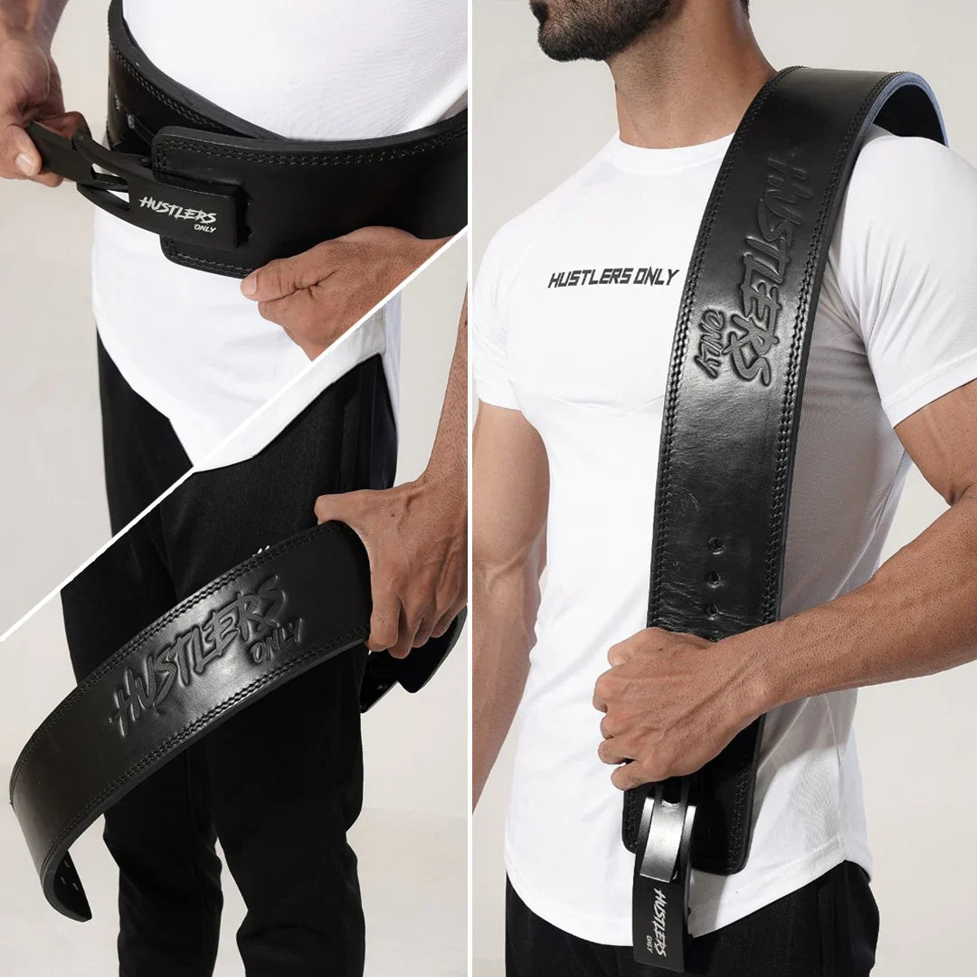 10mm Premium Weightlifting lever Belt-Black