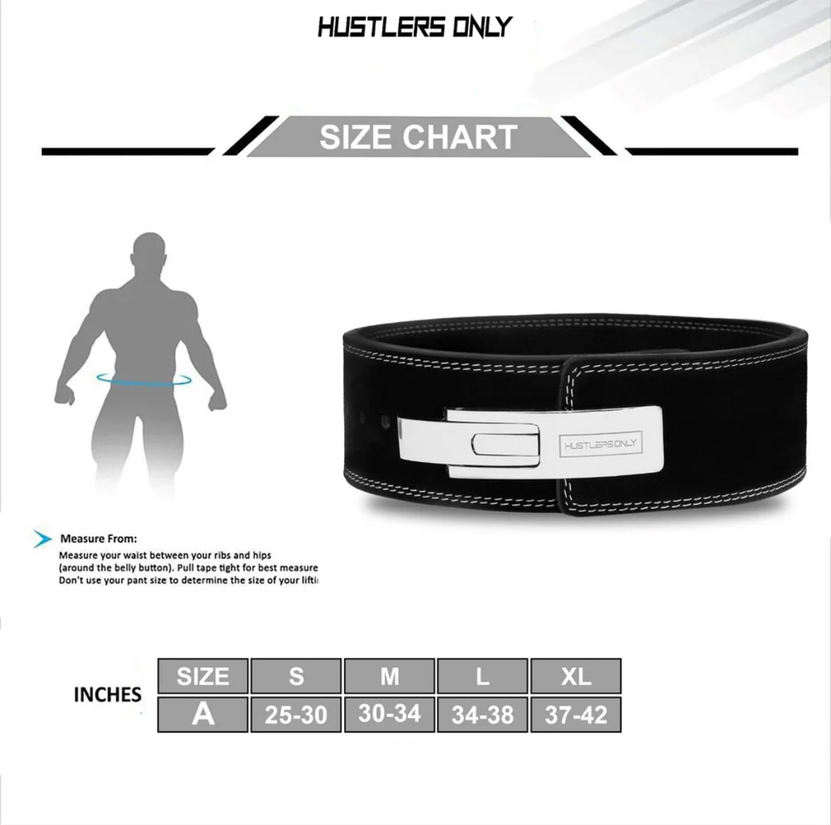 10mm Pro Suede Weightlifting Lever Belt - Black