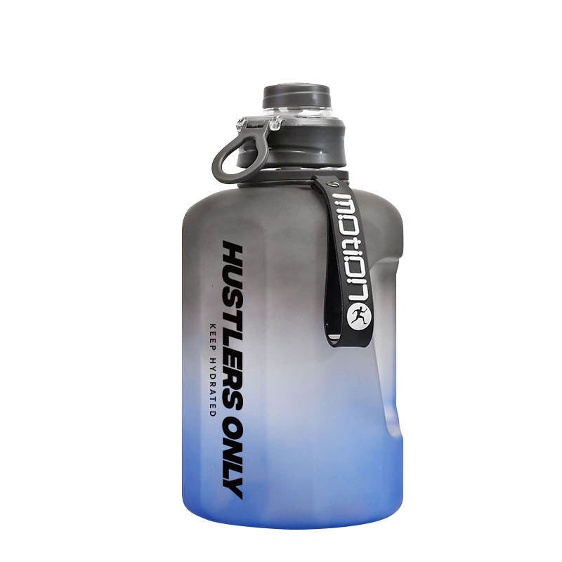 2.2 Litre Black & Blue Sporr Water Bottle with Straw | HustlersOnlyUK