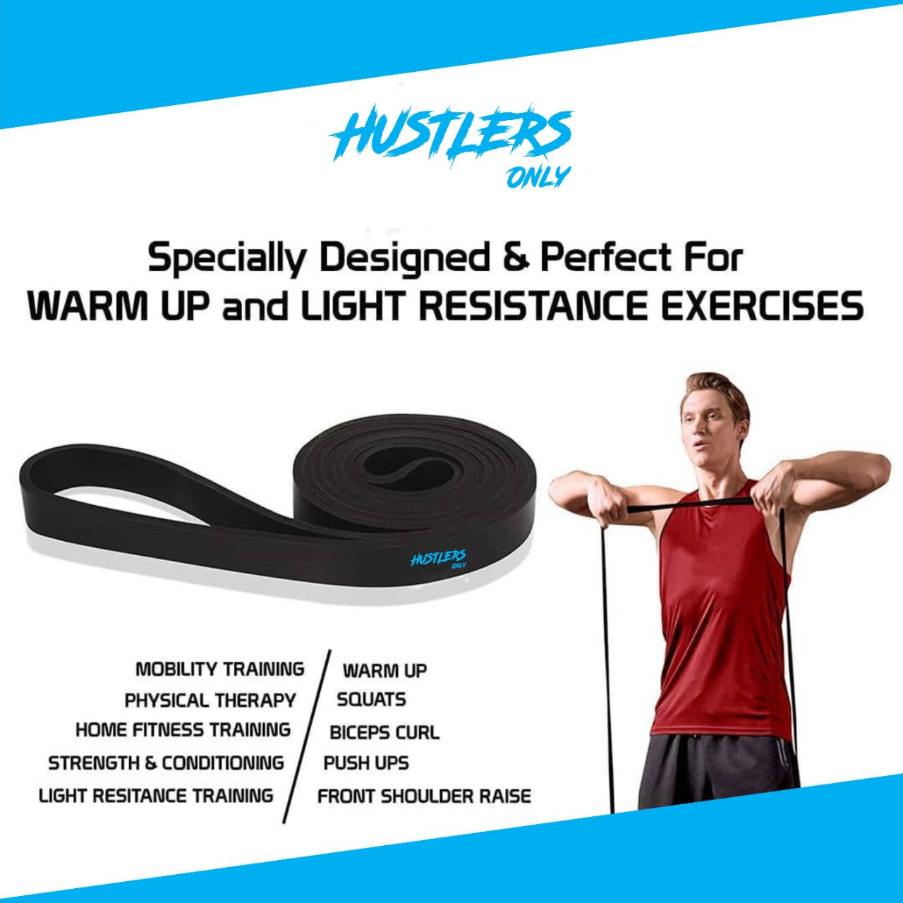 Resistance Band For Flexibility and Stretching | HustlersOnlyUK