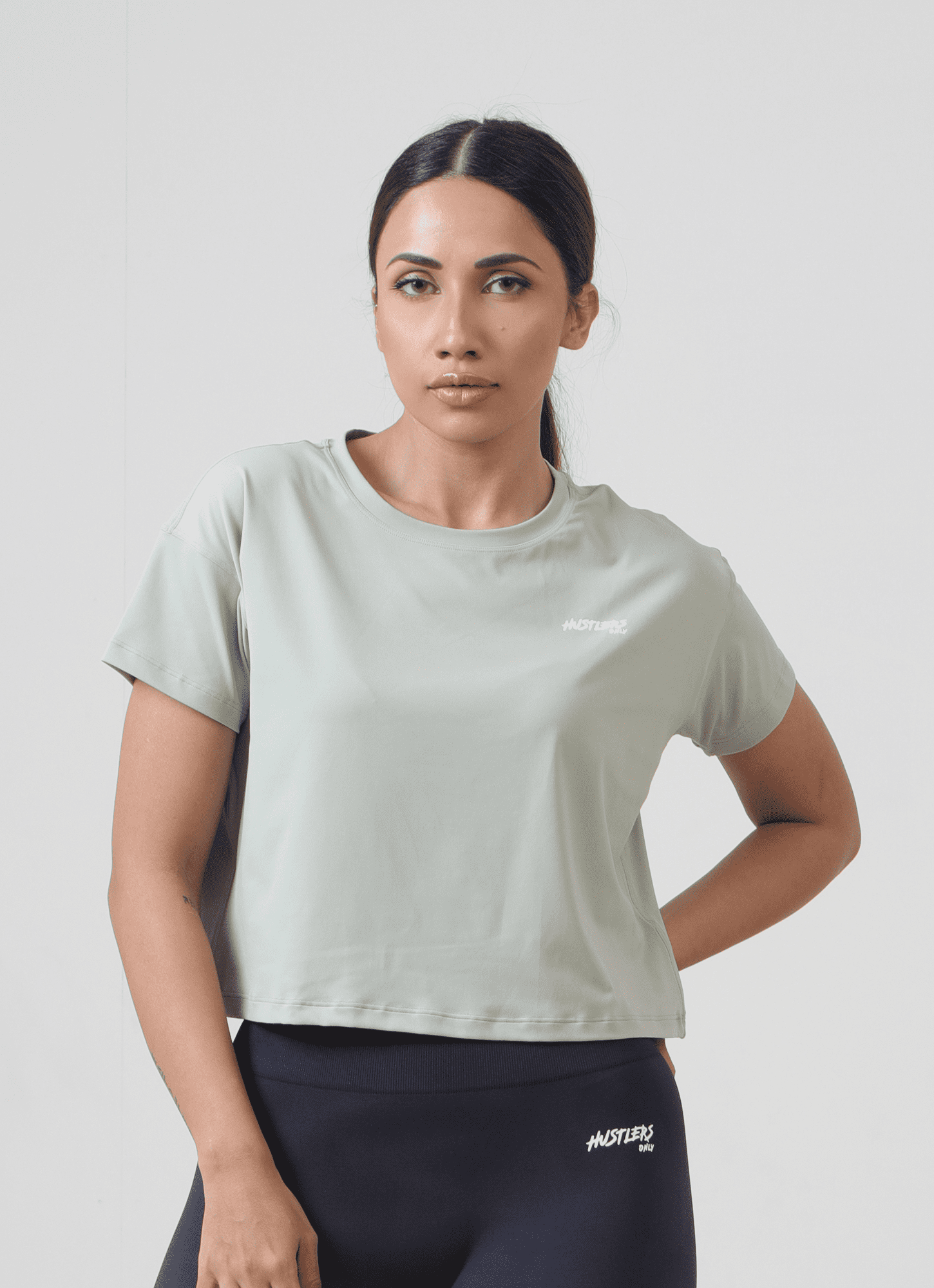 Green Rush Crop T-Shirt | HustlersOnlyUK