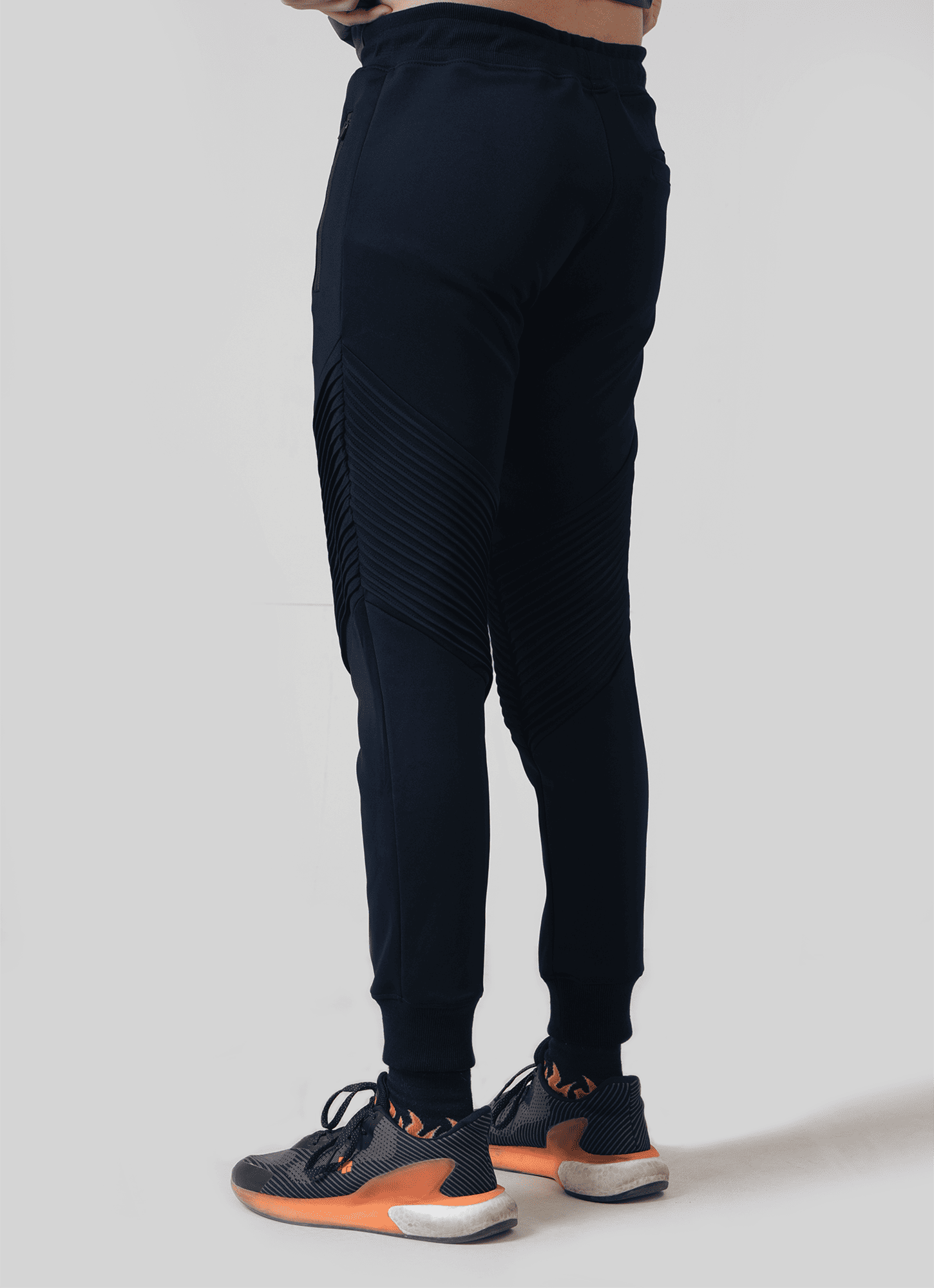 Scorpion Ribbed Trousers Navy For Men | HustlersOnlyUK
