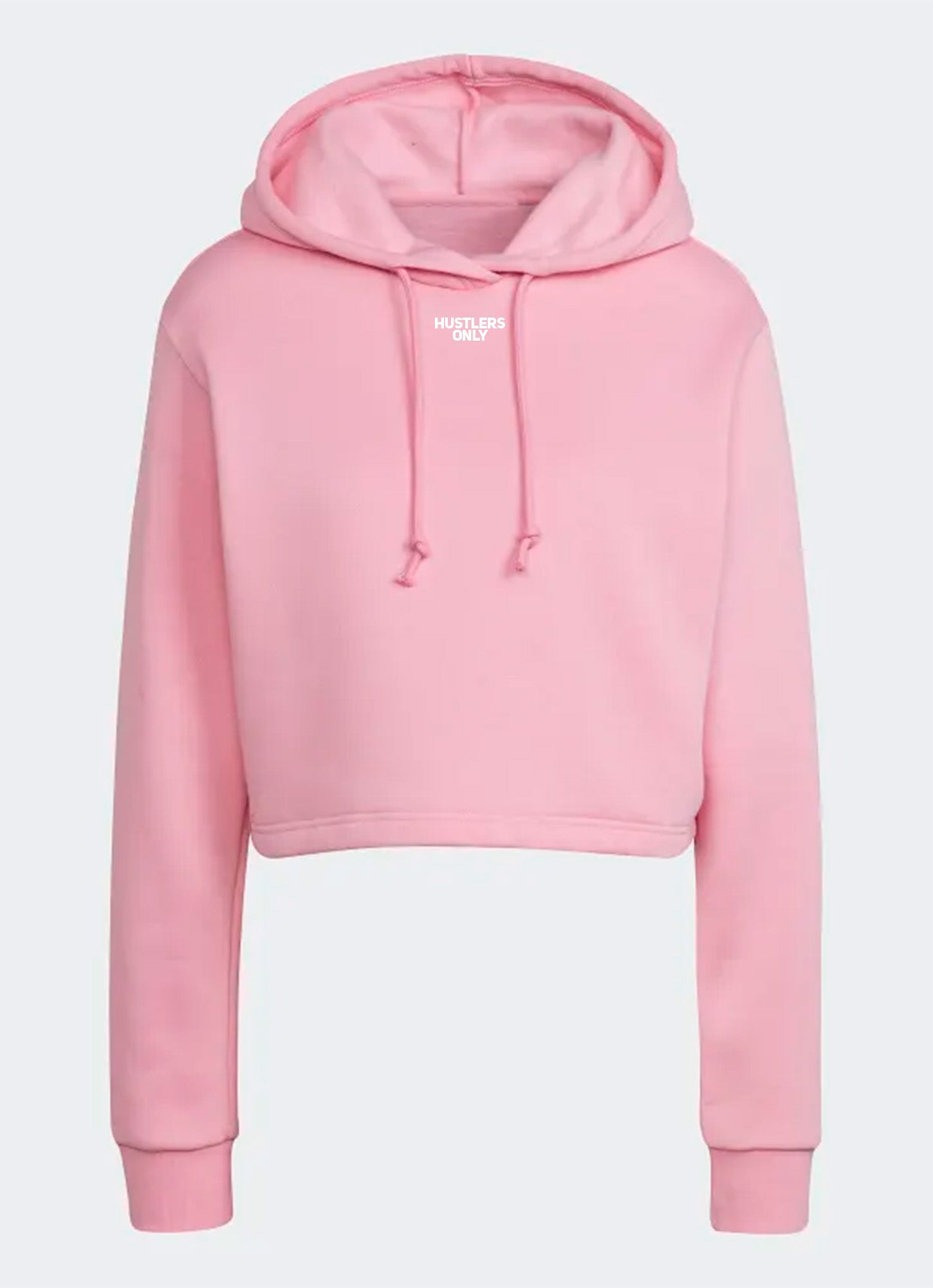 Pink Training Cropped Hoodie For Gym | HustlersOnlyUK