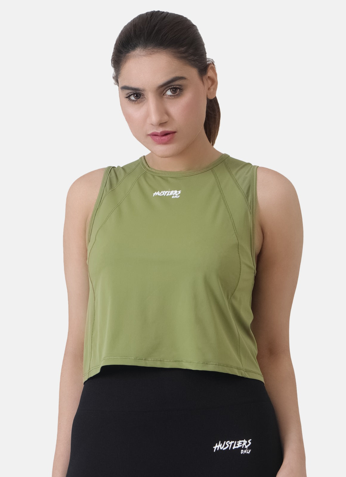 Green Velocity Tank TShirt For Workout | HustlersOnlyUK
