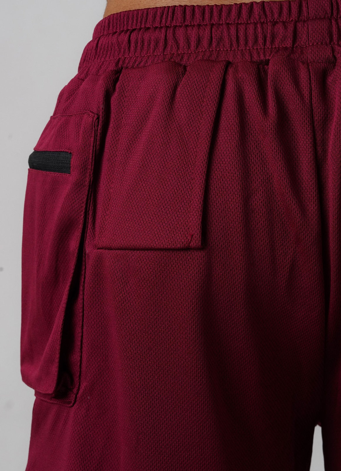 2 in 1 Cargo Shorts - Maroon