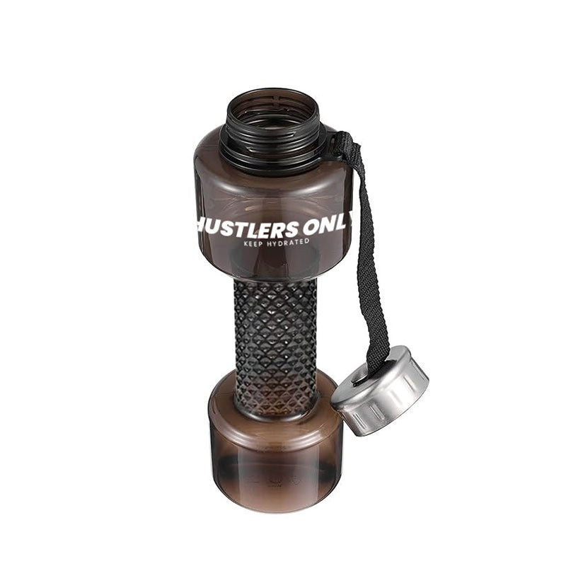 Dumbbell Water Bottle - Black