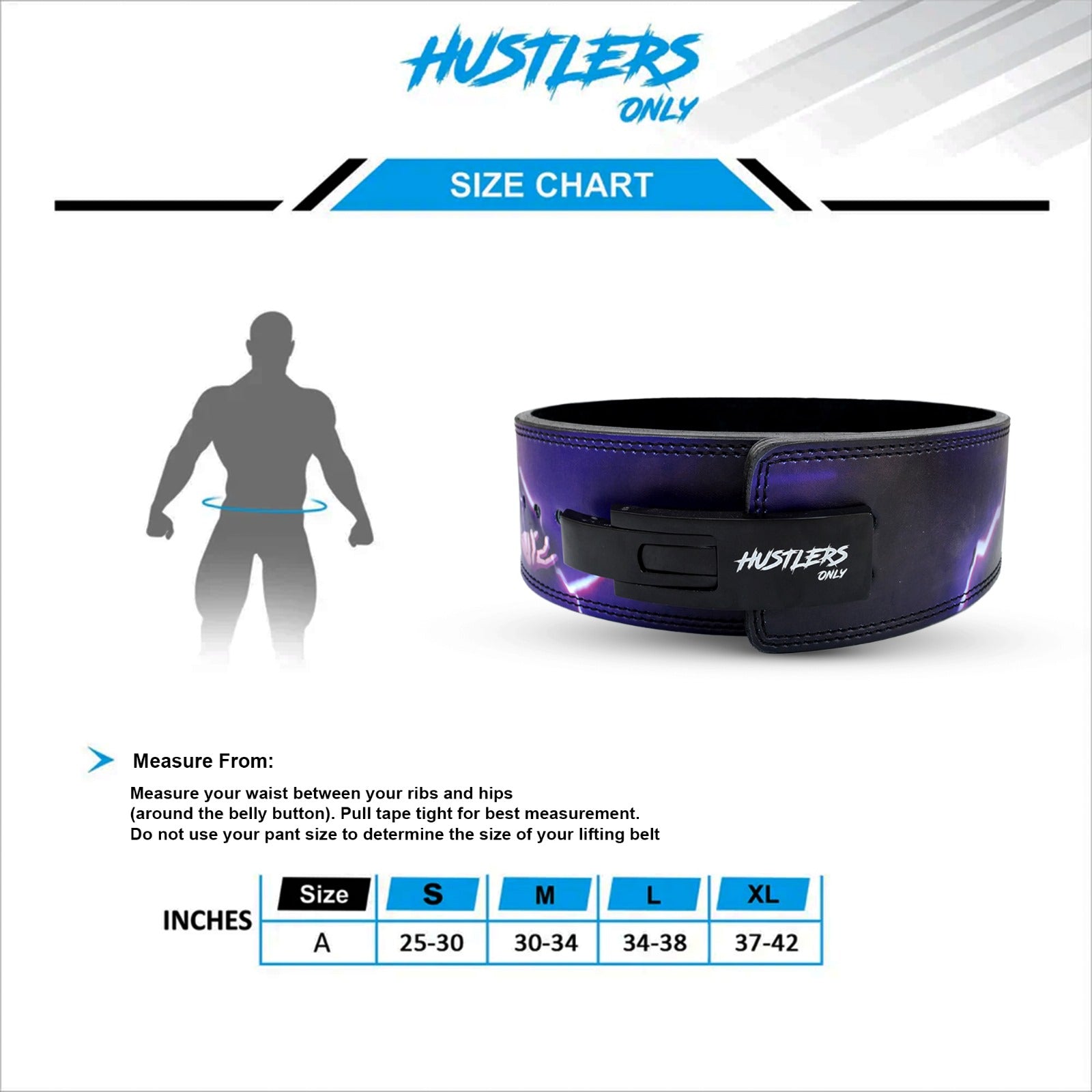 Anime Weight Lifting Action Lever Belt (Inspirit Purple)