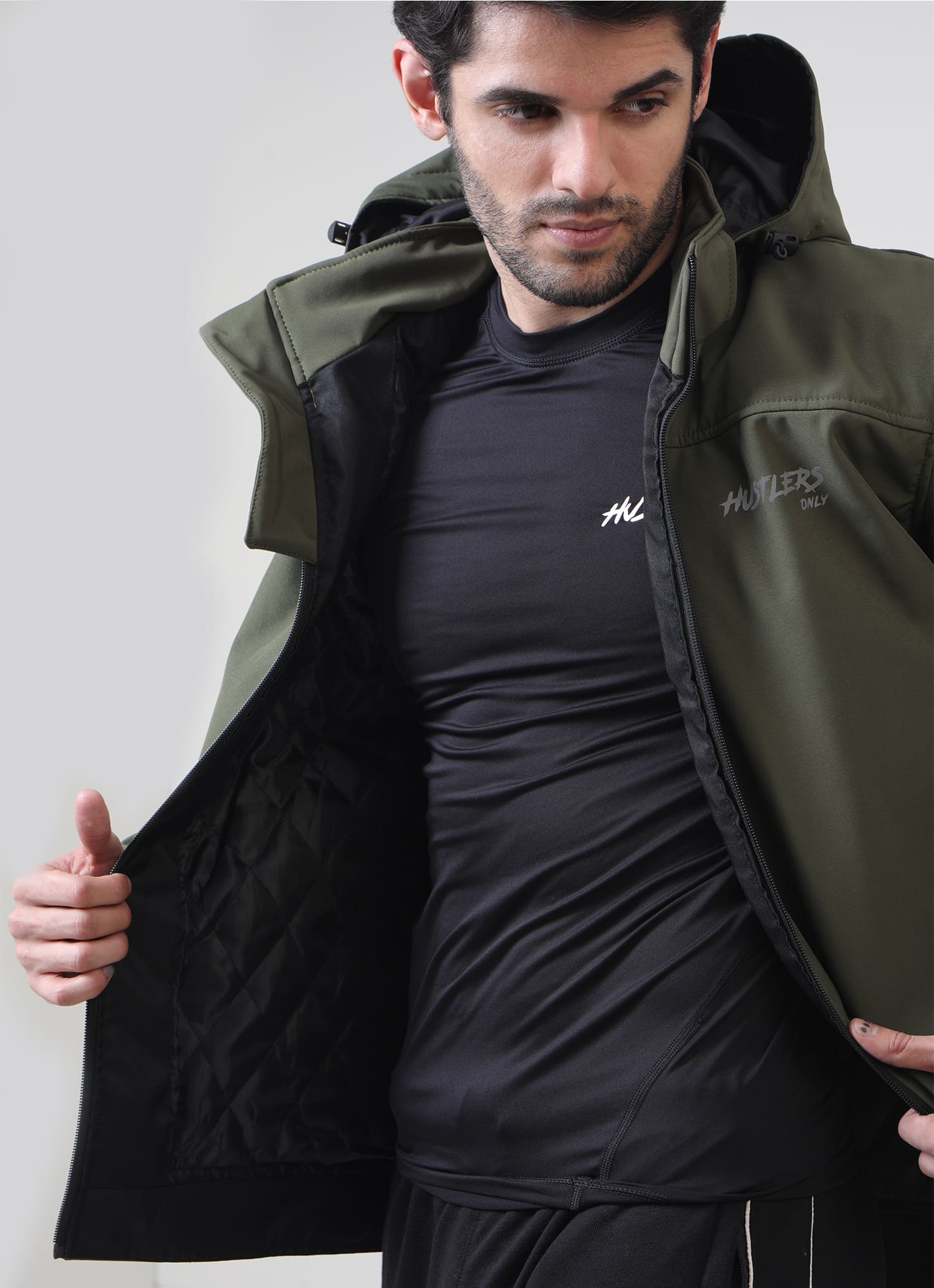 Winter Combat Jacket Green For Men | HustlersOnlyUK