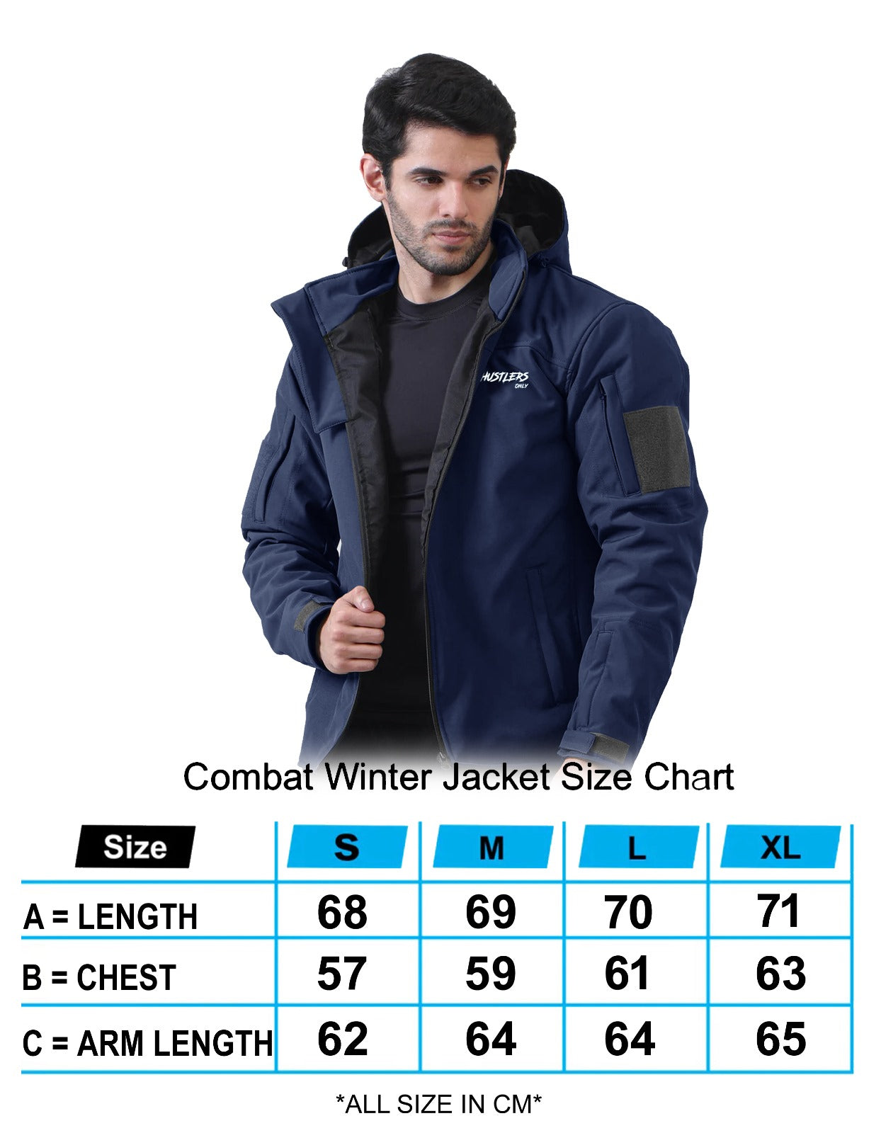 Winter Combat Jacket-Navy