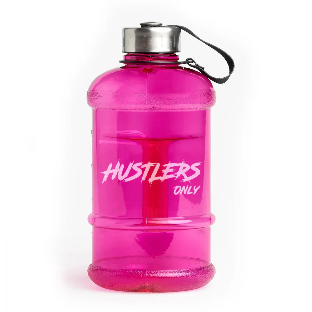 Durable 2.2L Pink Water Bottle featuring stainless steel cap for Women | HustlersOnlyUK