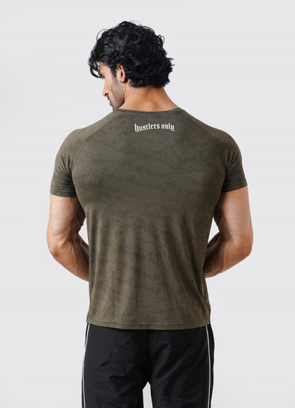 Statement Muscle Tshirt - Olive