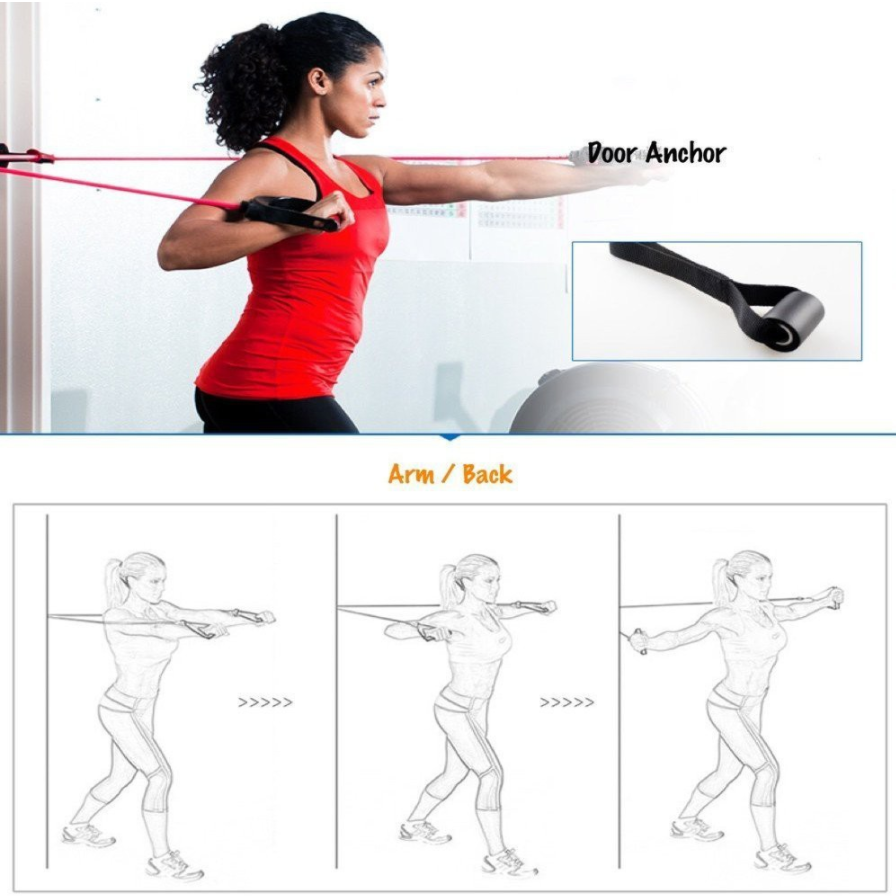 Uses of 11 Pieces Resistance Band Set | HustlersOnlyUK