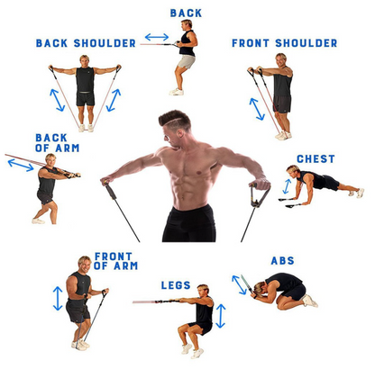 How to use 11 Pcs Resistance Band Set  | HustlersOnlyUK