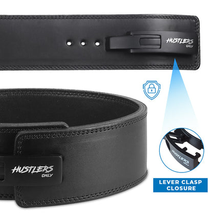 10mm Premium Weightlifting lever Belt-Black