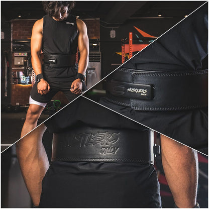 10mm Premium Weightlifting lever Belt-Black