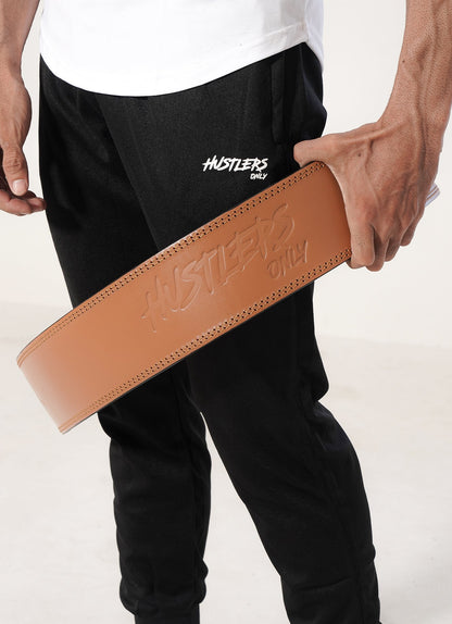 10mm Premium Weightlifting Lever Belt - Brown