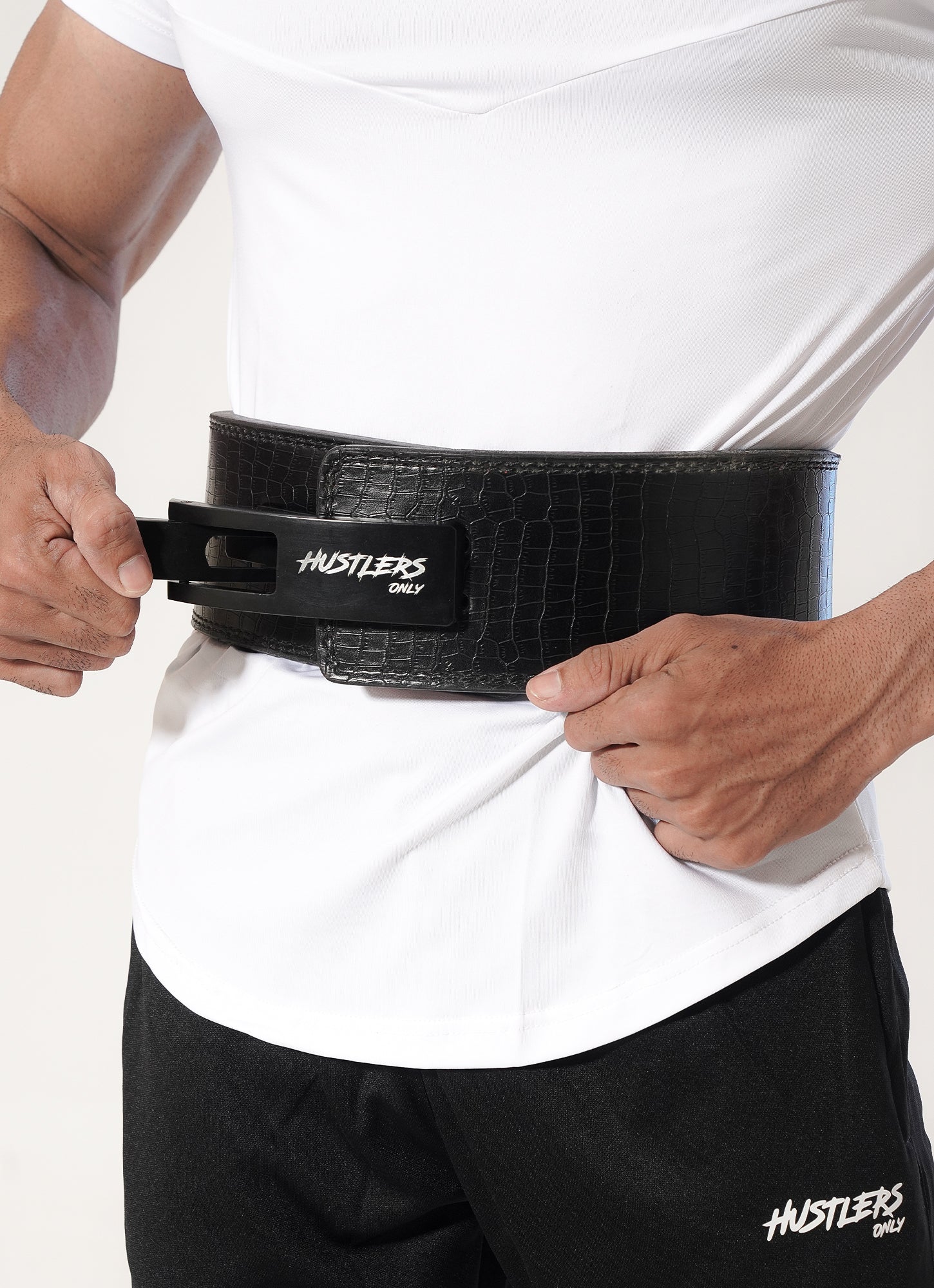 Snake Skin Weightlifting Lever Belt