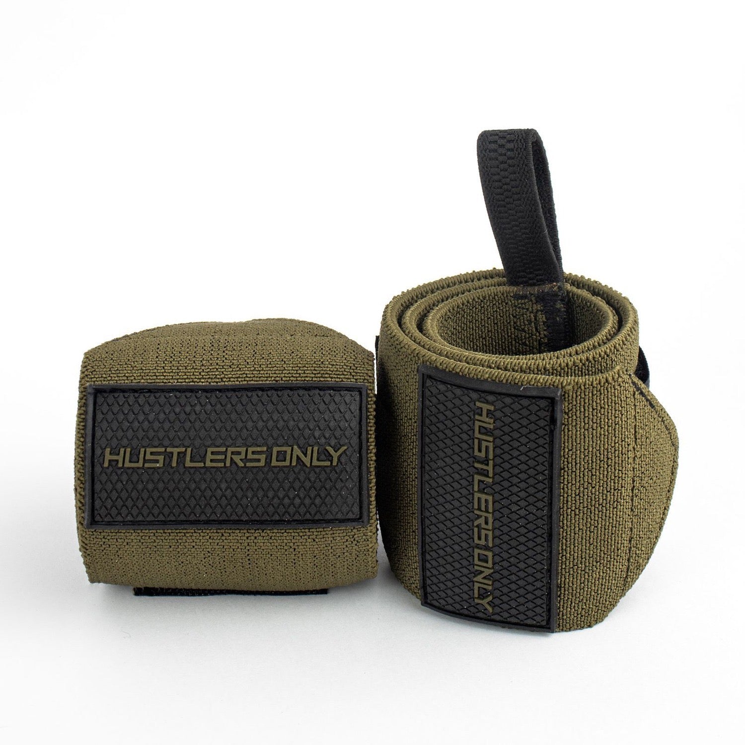 Powerlifting Wrist Wraps - Olive
