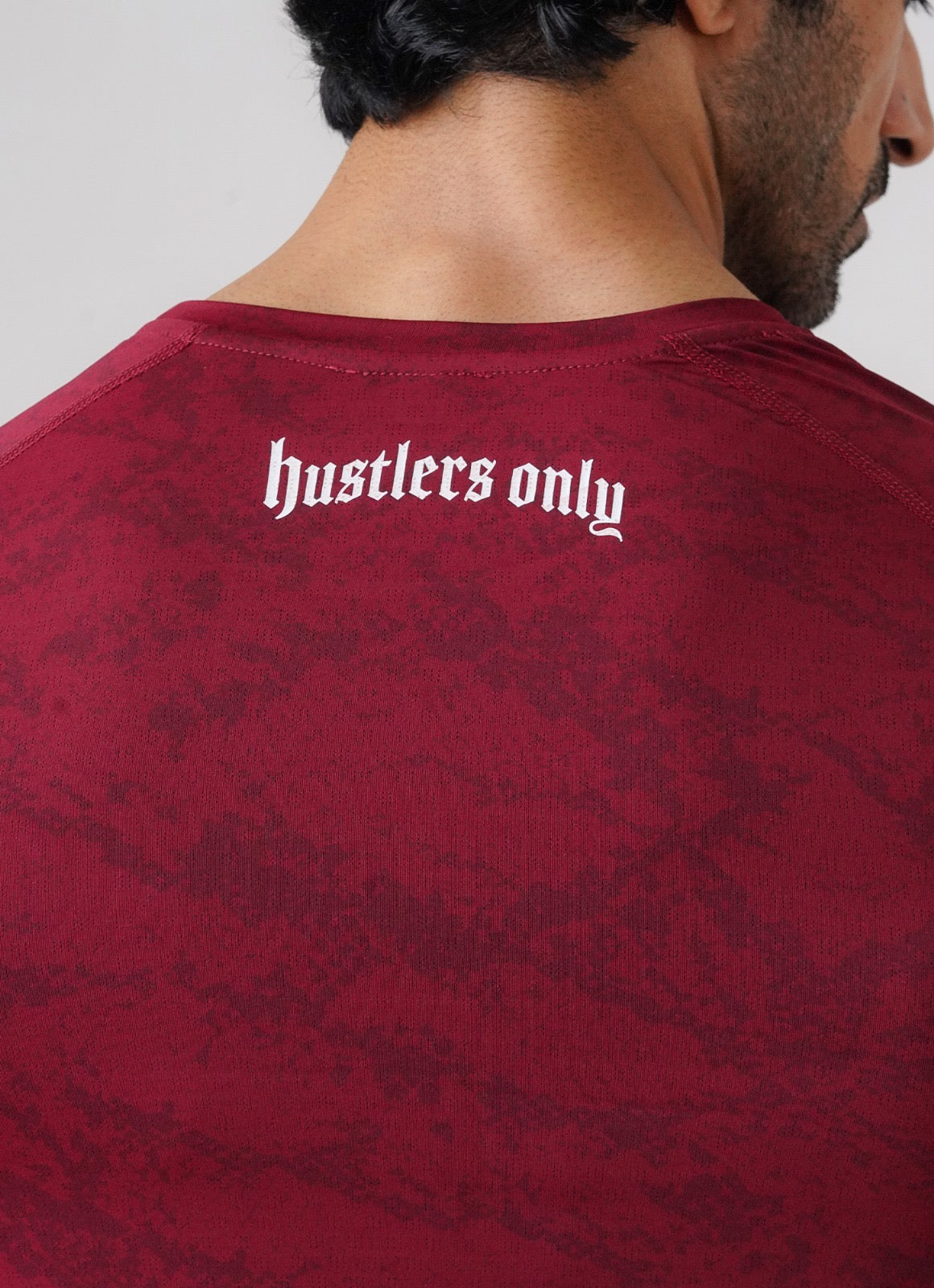 Statement Muscle Tshirt - Maroon