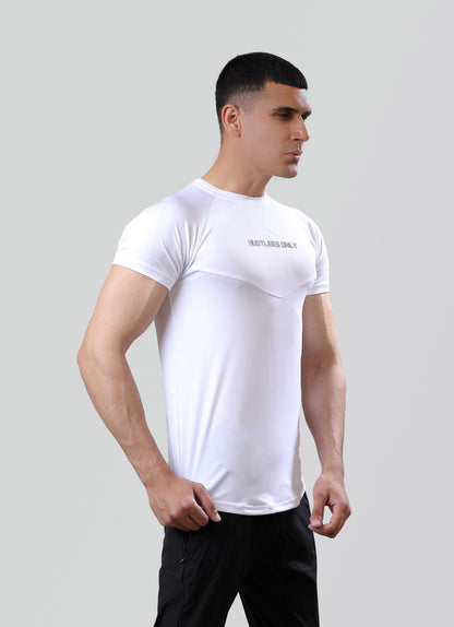 Ace Dryflex White T-shirt for Workout | HustlersOnlyUK