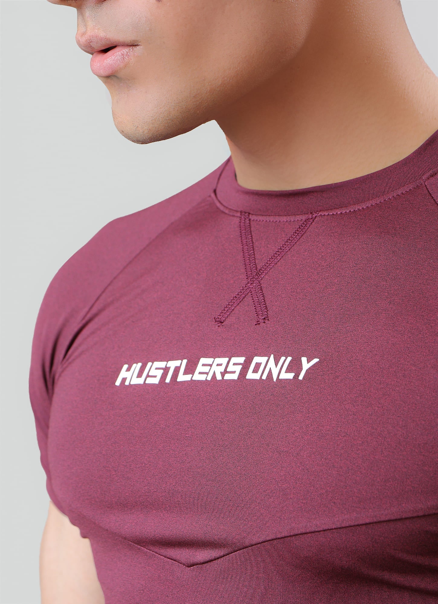 Ace Dryflex Maroon T-shirt For Gym | HustlersOnlyUK