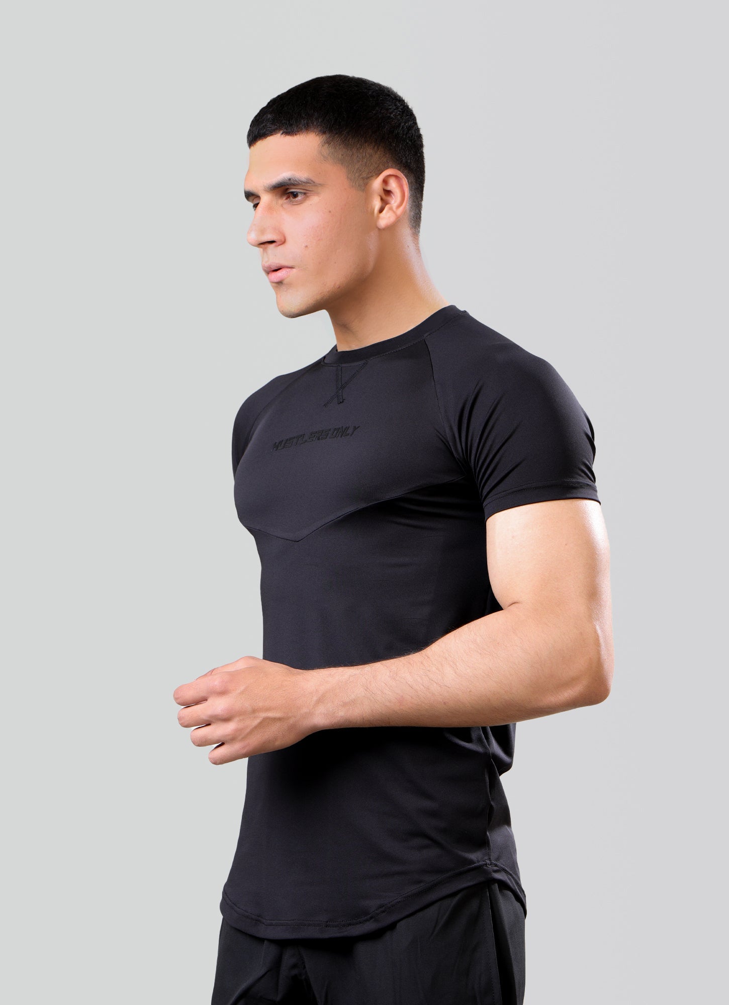 Ace Dryflex Black Gym T-shirt for Mens | HustlersOnlyUK