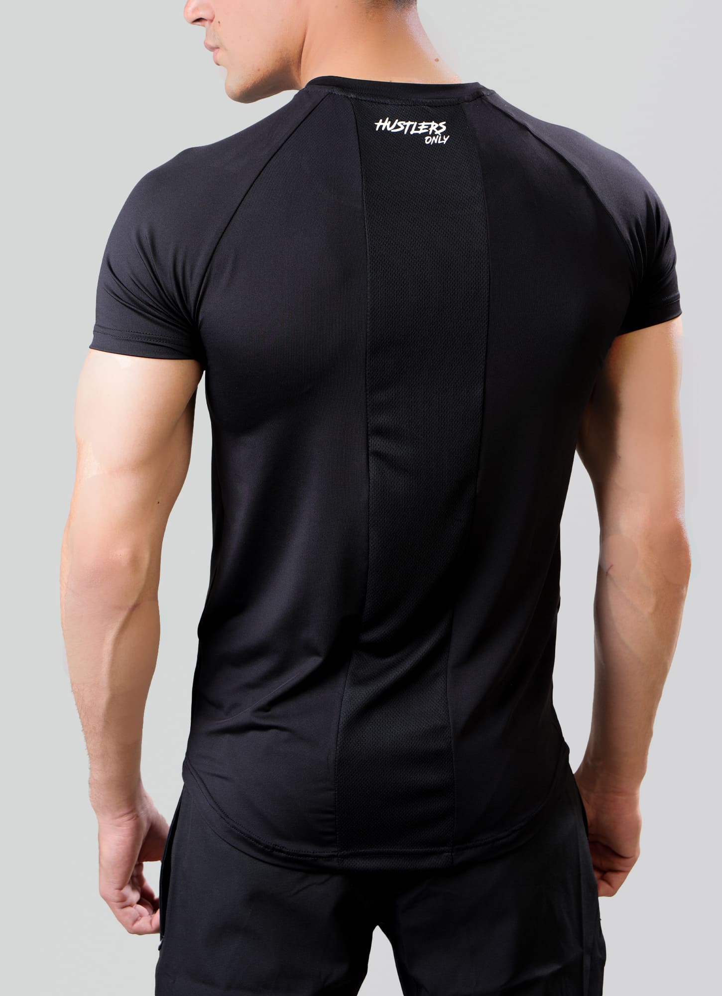Ace Dryflex Black Gym T-shirt for Mens | HustlersOnlyUK