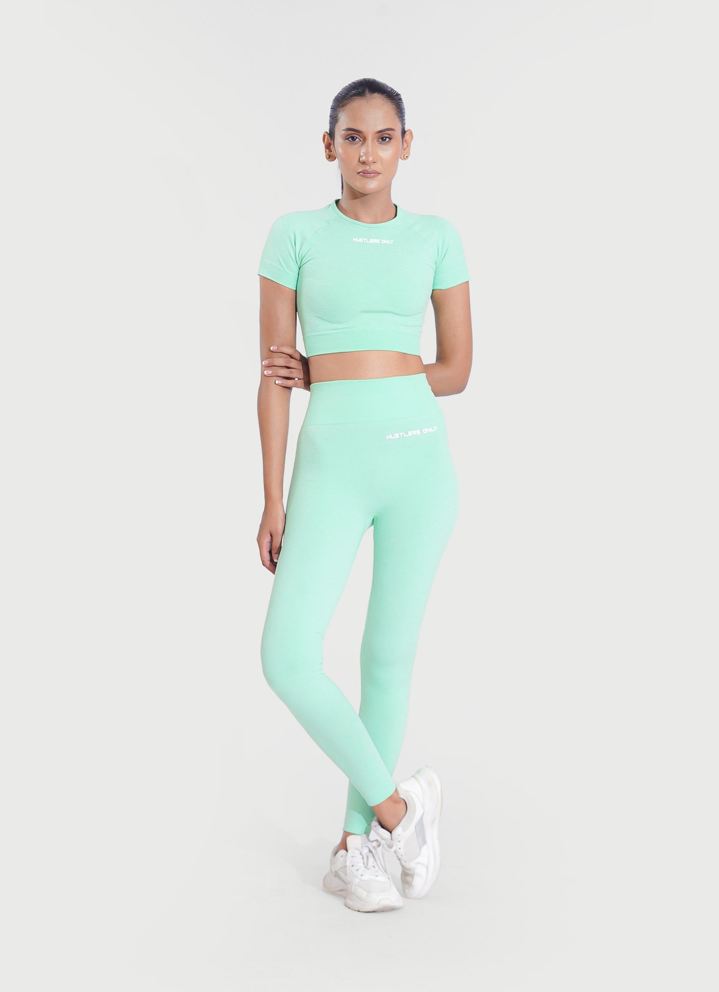 Arctic green Activate Seamless Leggings For Women | HustlersOnlyUK