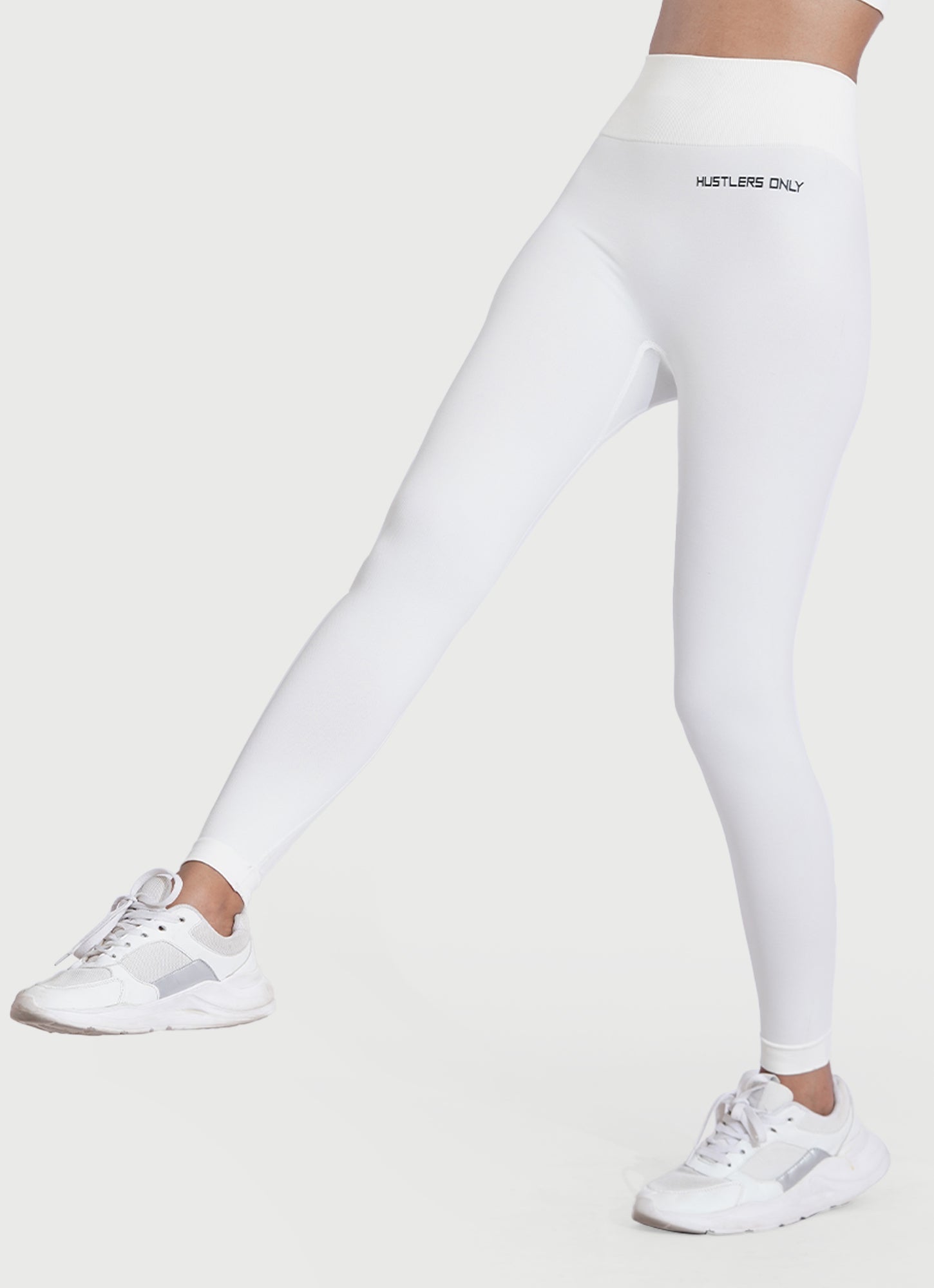 Activate Seamless Leggings White For Workout | HustlersOnlyUK