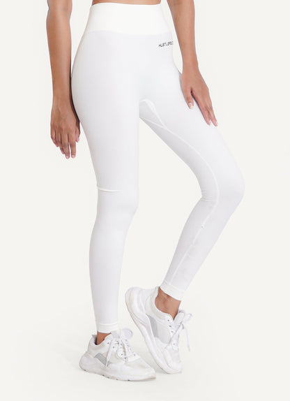 Activate Seamless Leggings White For Gym | HustlersOnlyUK