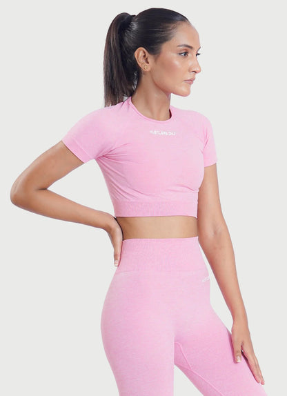 Baby Pink Activate Sports Top For Women | HustlersOnlyUK