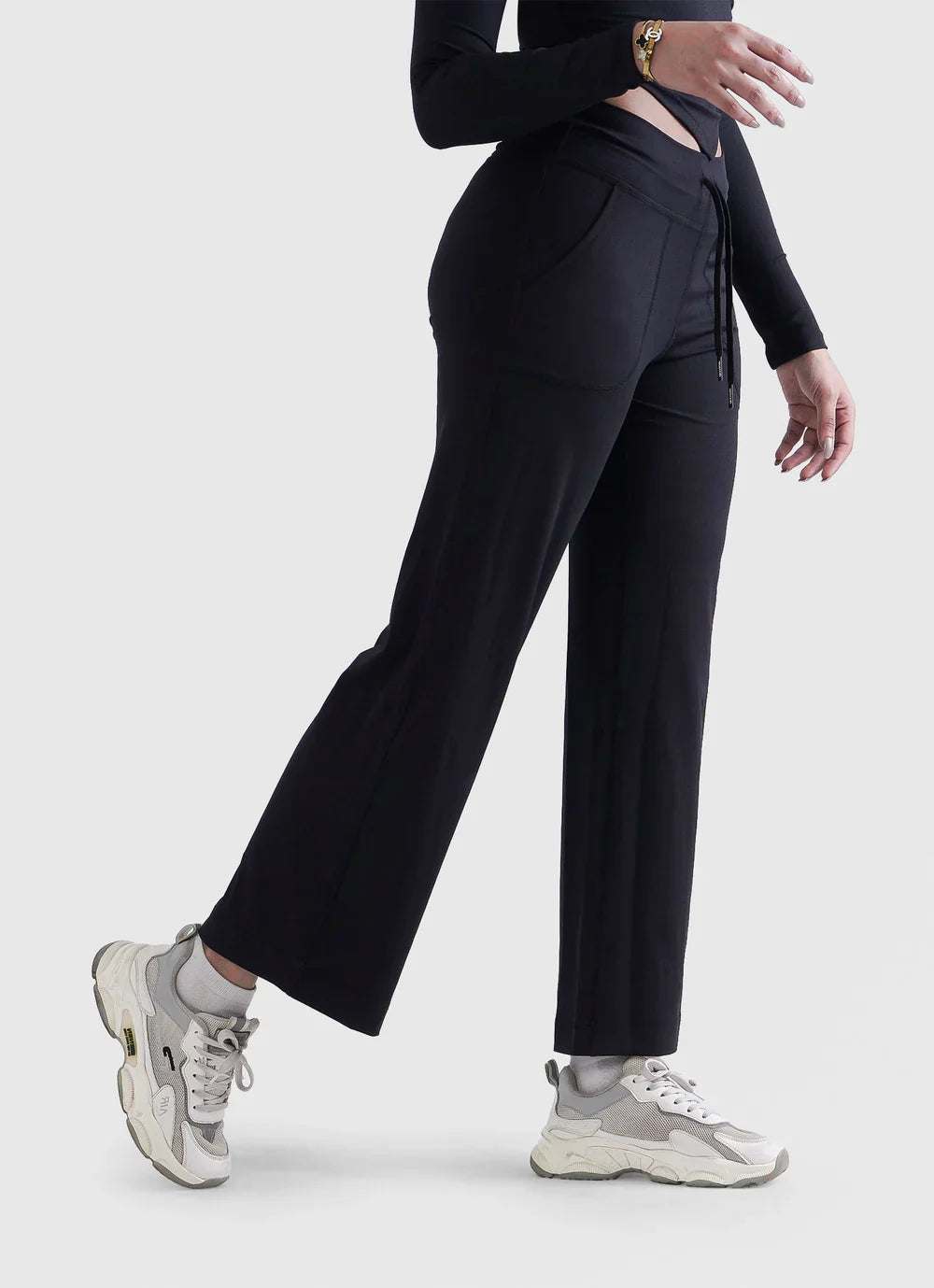 Black Flared Leggings For Women | HustlersOnlyUK