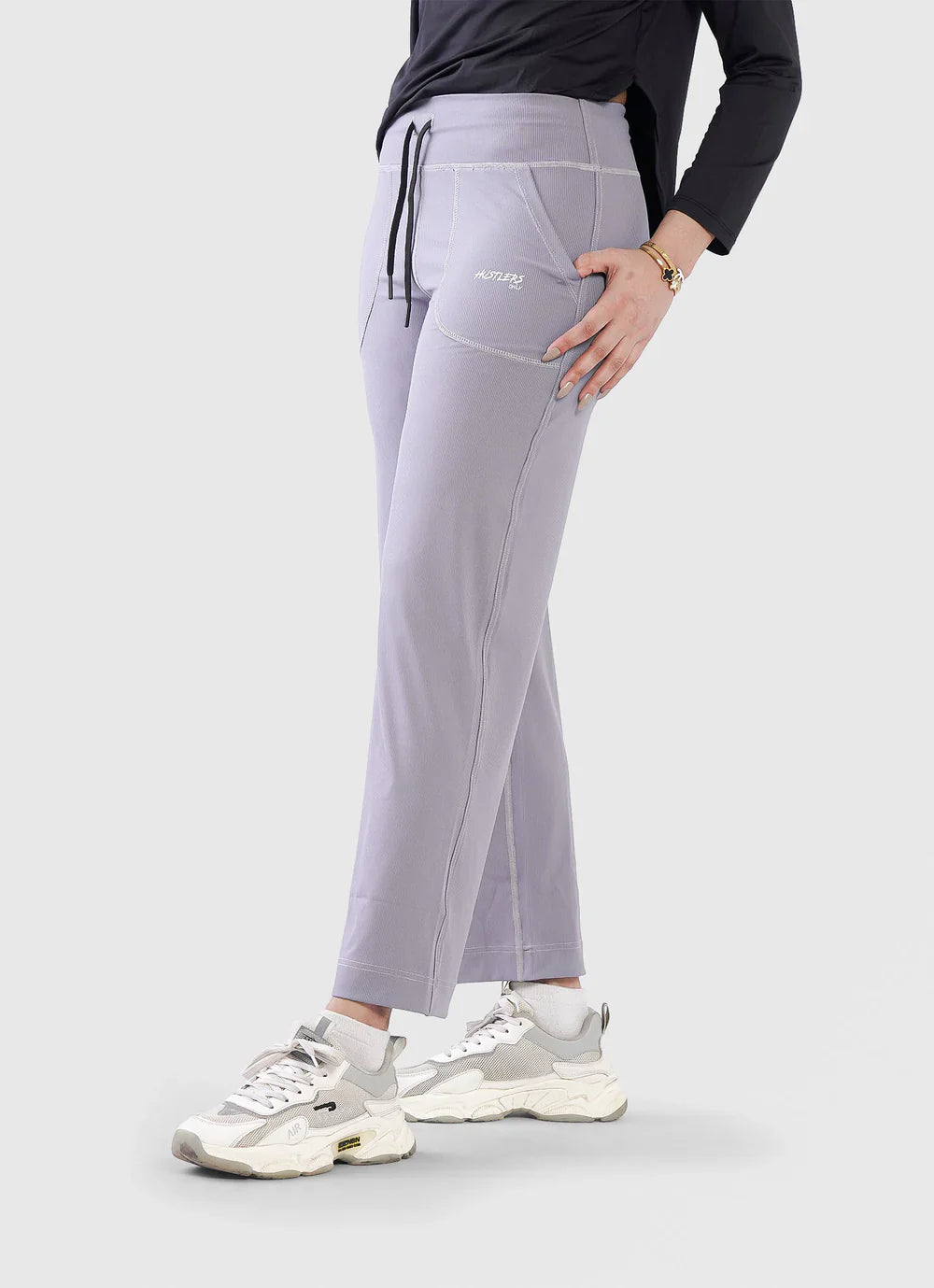 Grey Adapt Flared Leggings For gym | HustlersOnlyUK