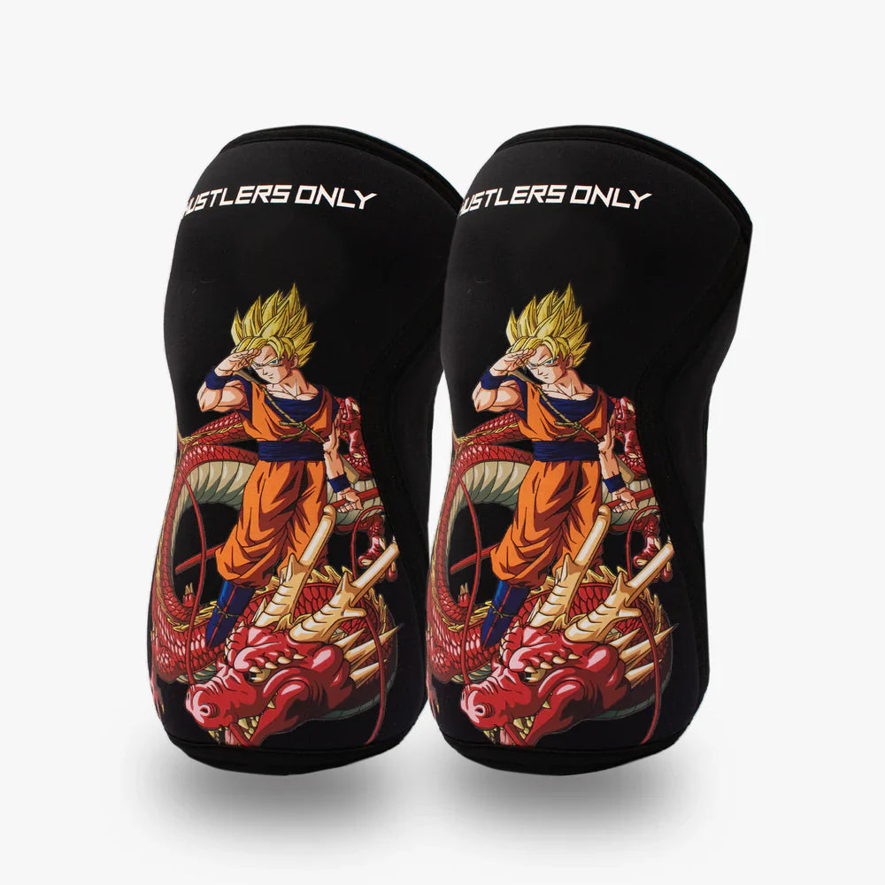 Goku Dragon Anime Knee Sleeves For Weightlifting | HustlersOnlyUK