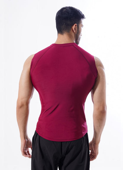 Apex Compression Cut Offs - Burgundy