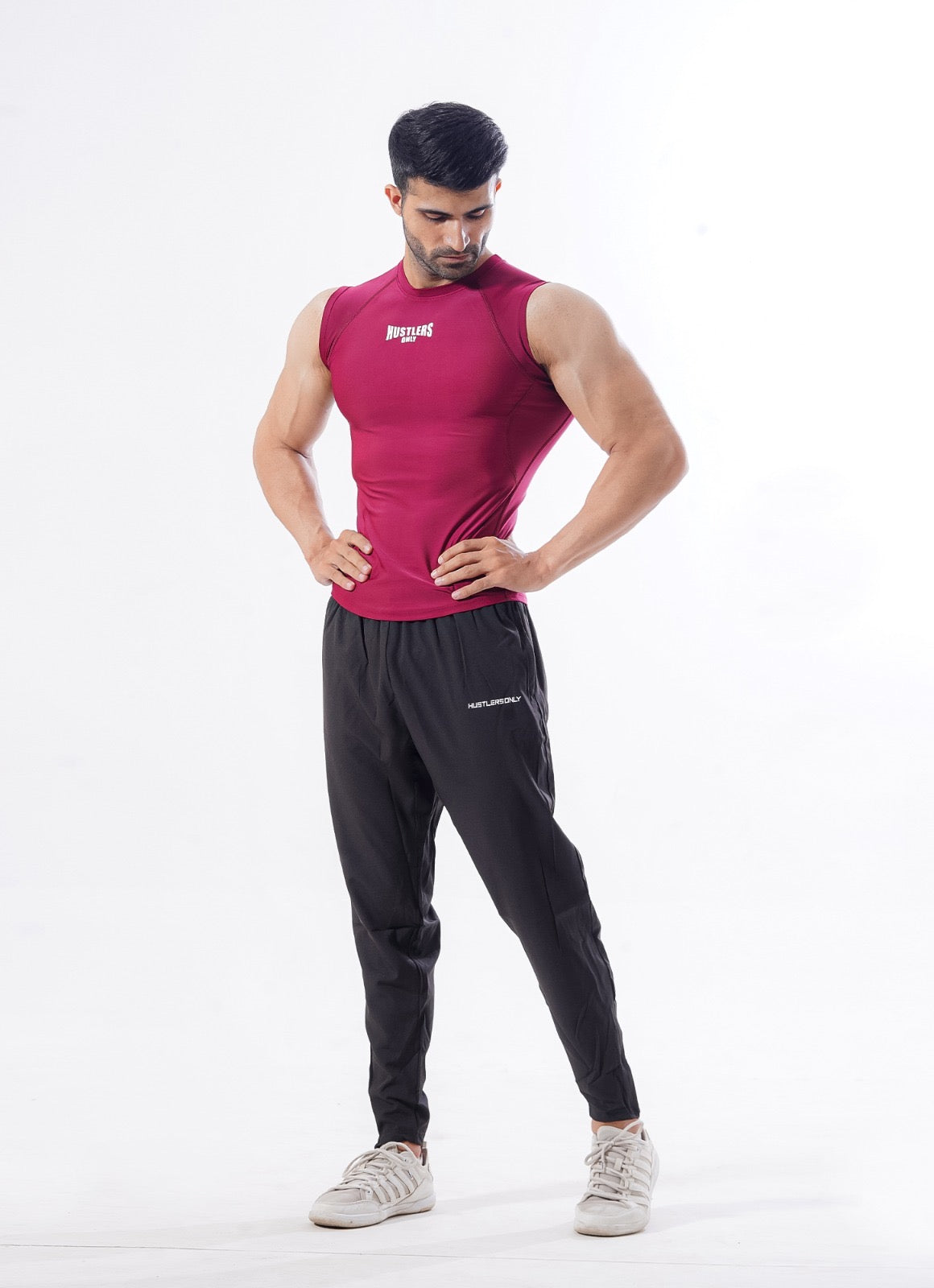 Apex Compression Cut Offs - Burgundy