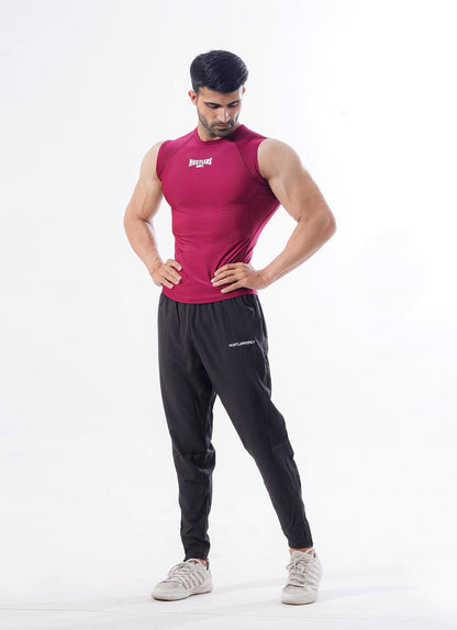 Apex Compression Cut Offs - Burgundy