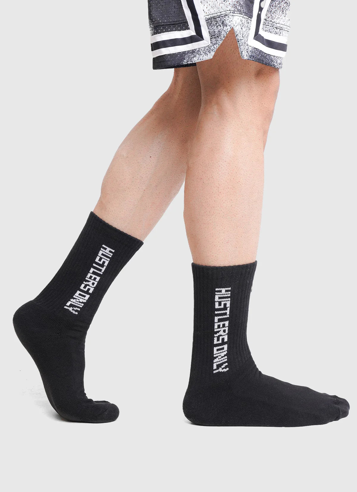 Black Men’s training socks with compression | Hustlers Only UK