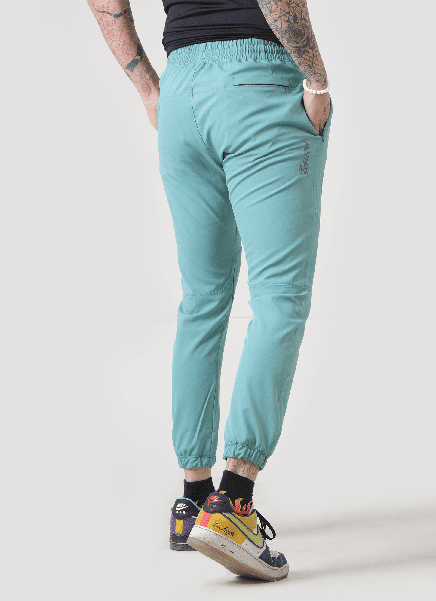Sea Green Comfort Joggers for Men | HustlersOnlyUK