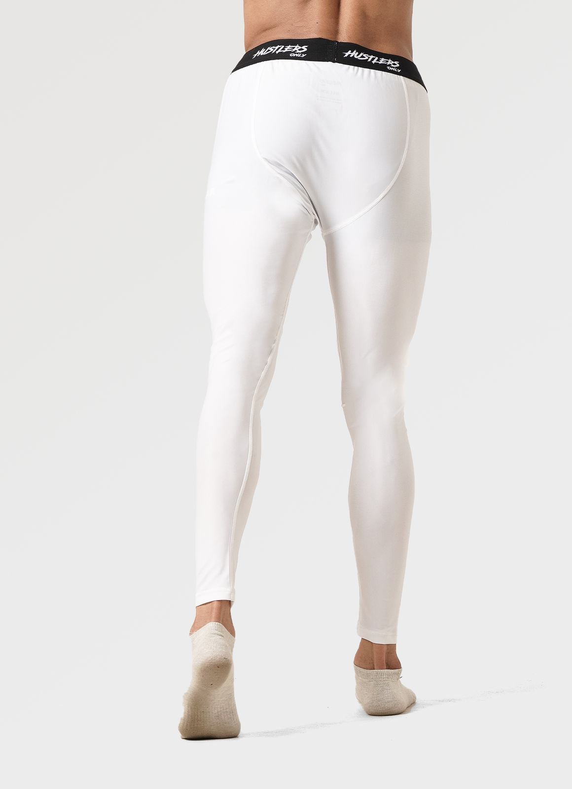 Compression White Leggings | HustlersOnlyUK