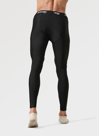 Compression Black Leggings for Men | HustlersOnlyUK