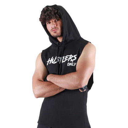 Critical Sleeveless Hoodie For Mens | HustlersOnlyUK